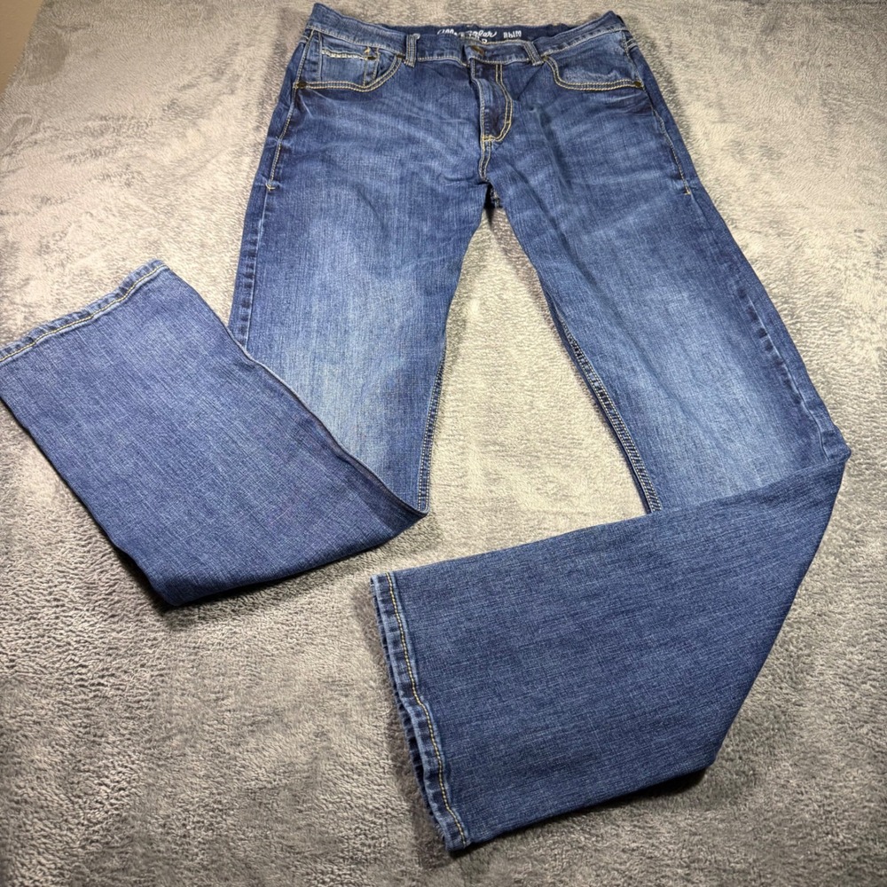 Wrangler Retro Slim Boot Jeans Mens 34x36 Medium Wash Blue 10WLT77LY